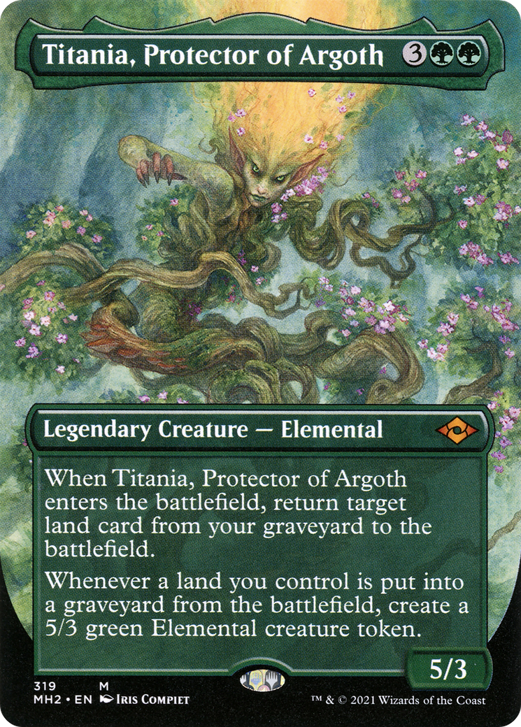 Titania, Protector of Argoth (Borderless) (MH2-319) - Modern Horizons 2