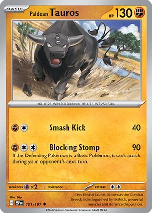 Paldean Tauros 101/191 SV08 Surging Sparks - Uncommon