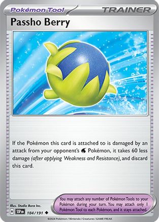 Passho Berry 184 - Reverse Holofoil SV08 Surging Sparks - Uncommon