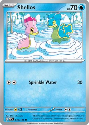 Shellos 046 - Reverse Holofoil SV08 Surging Sparks - Common