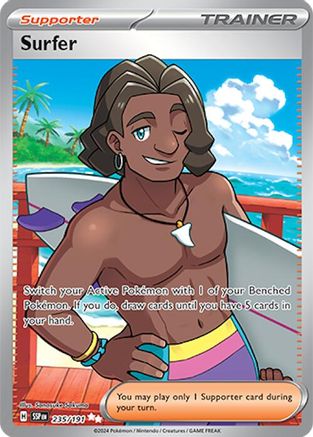 Surfer 235/191 - Holofoil SV08 Surging Sparks - Ultra Rare