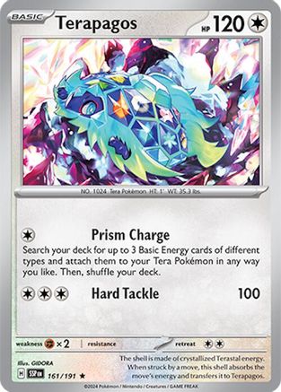 Terapagos 161 - Reverse Holofoil SV08 Surging Sparks - Rare