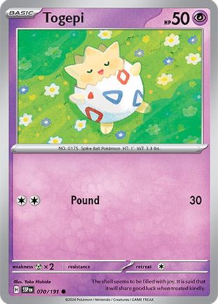 Togepi 070 SV08 Surging Sparks - Common