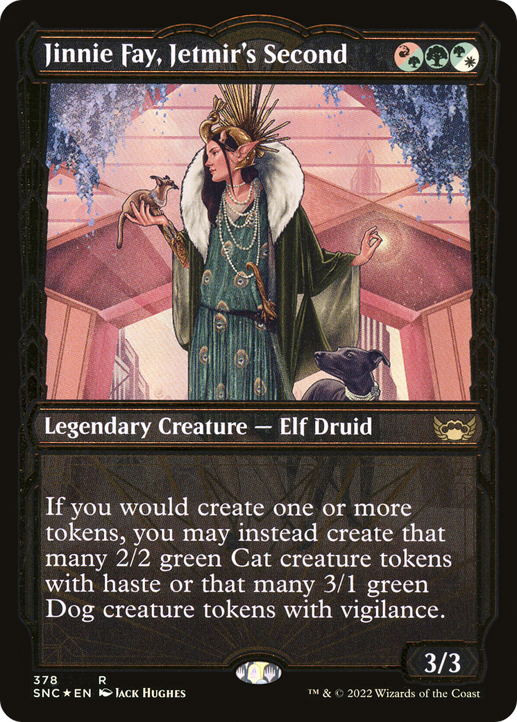 Jinnie Fay, Jetmir's Second (Gilded Foil) (SNC-378) - Streets of New Capenna: (Showcase) Foil