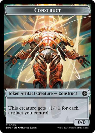 Construct Token // Plot Token Double-Sided Token (BIG-3 // 20) - Outlaws of Thunder Junction: The Big Score