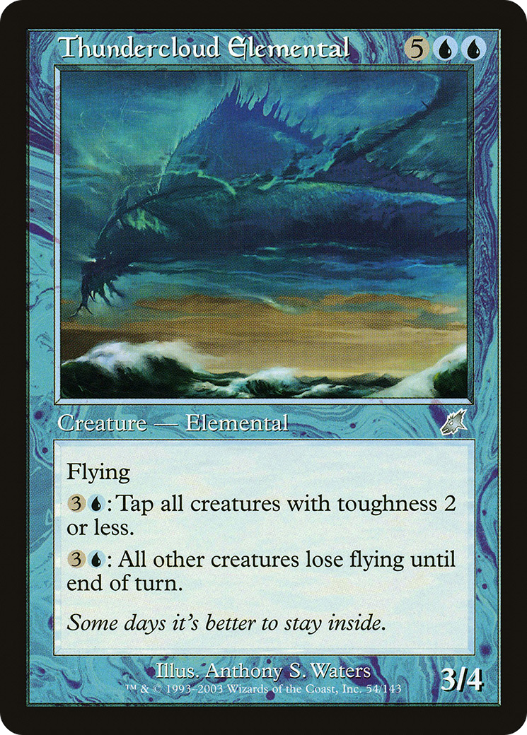 Thundercloud Elemental (SCG-054) - Scourge