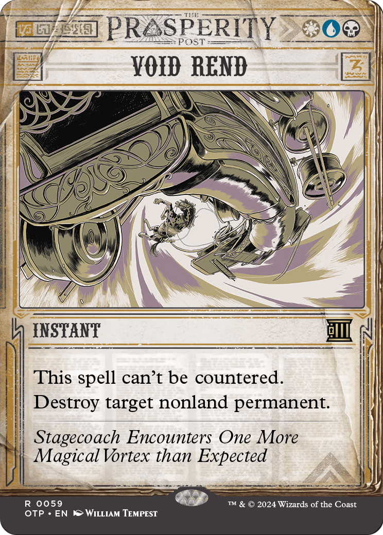 Void Rend (OTP-059) - Breaking News: (Showcase) (Borderless) Foil