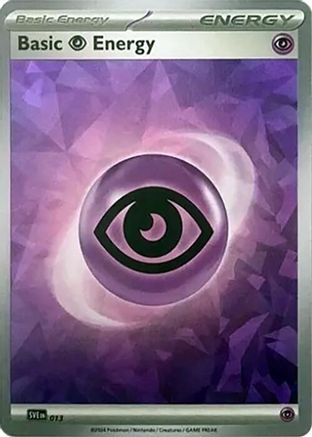 Basic Psychic Energy (Cracked Ice Holo) 013 - Holofoil SVE Scarlet & Violet Energies - Common