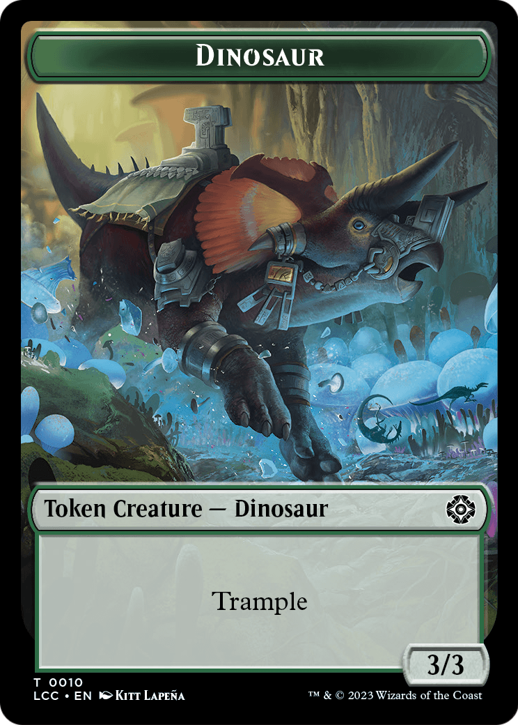 Dinosaur (TLCC-010) - The Lost Caverns of Ixalan Commander Tokens
