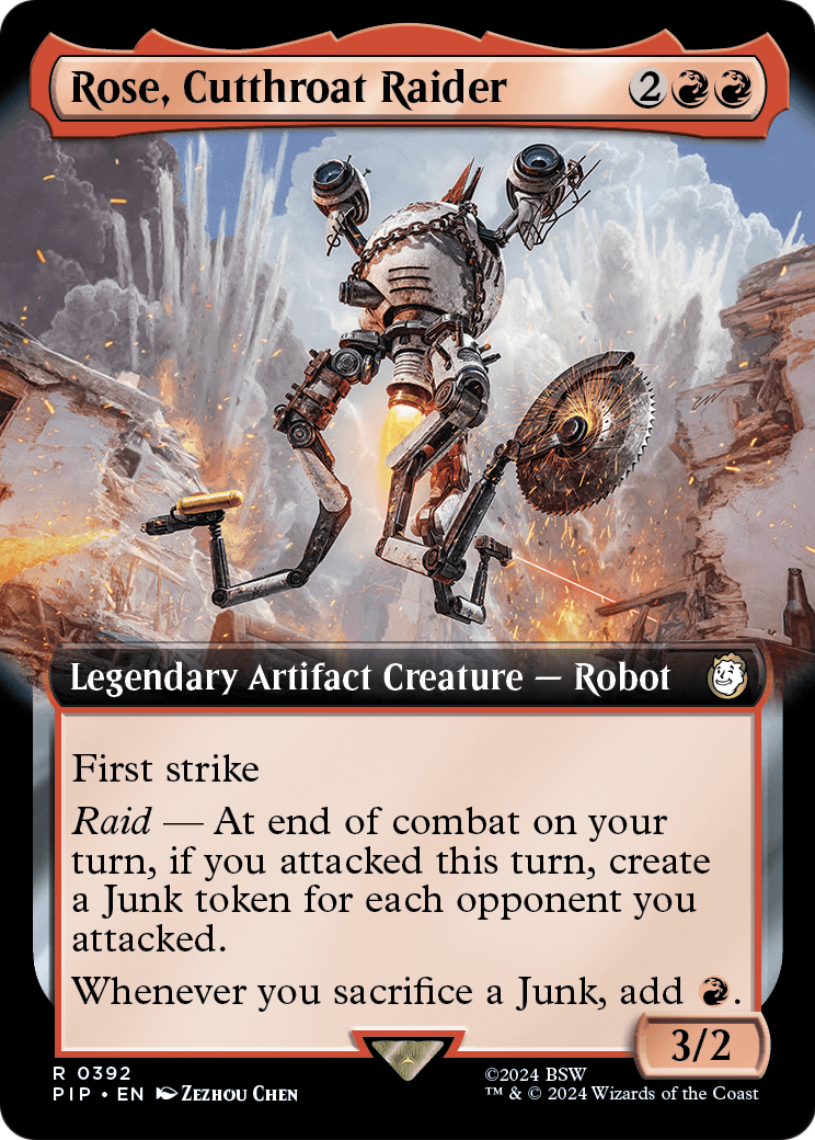 Rose, Cutthroat Raider (Extended Art) (PIP-392) - Fallout: (Extended Art) Foil