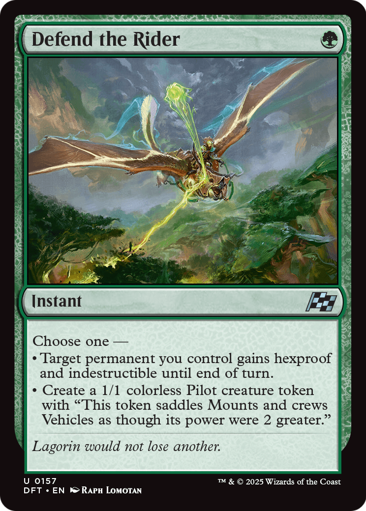 Defend the Rider (DFT-157) - Aetherdrift