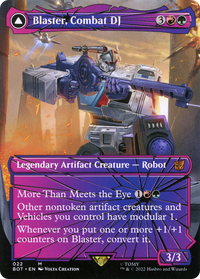 Blaster, Combat DJ (Shattered Glass) (BOT-022) - Transformers: (convertdfc, shatteredglass) (Borderless)
