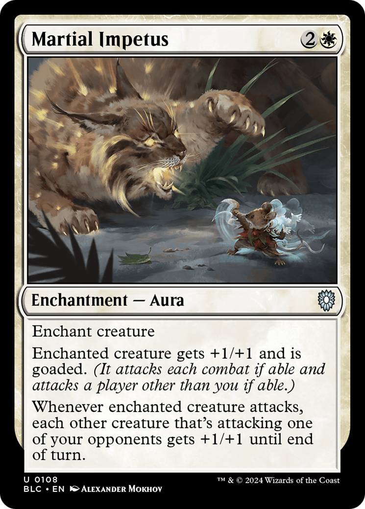 Martial Impetus (BLC-108) - Bloomburrow Commander