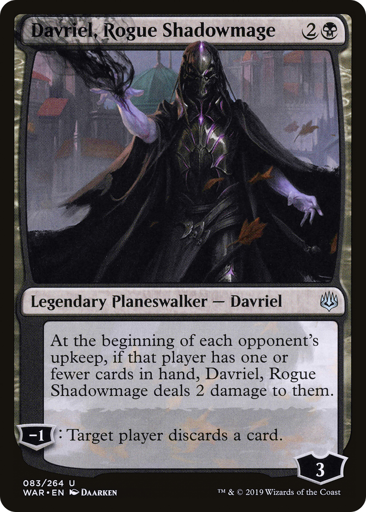 Davriel, Rogue Shadowmage (WAR-083) - War of the Spark Foil