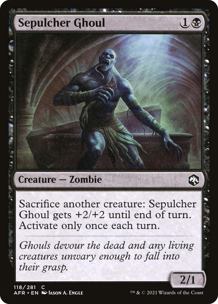 Sepulcher Ghoul (AFR-118) - Adventures in the Forgotten Realms Foil