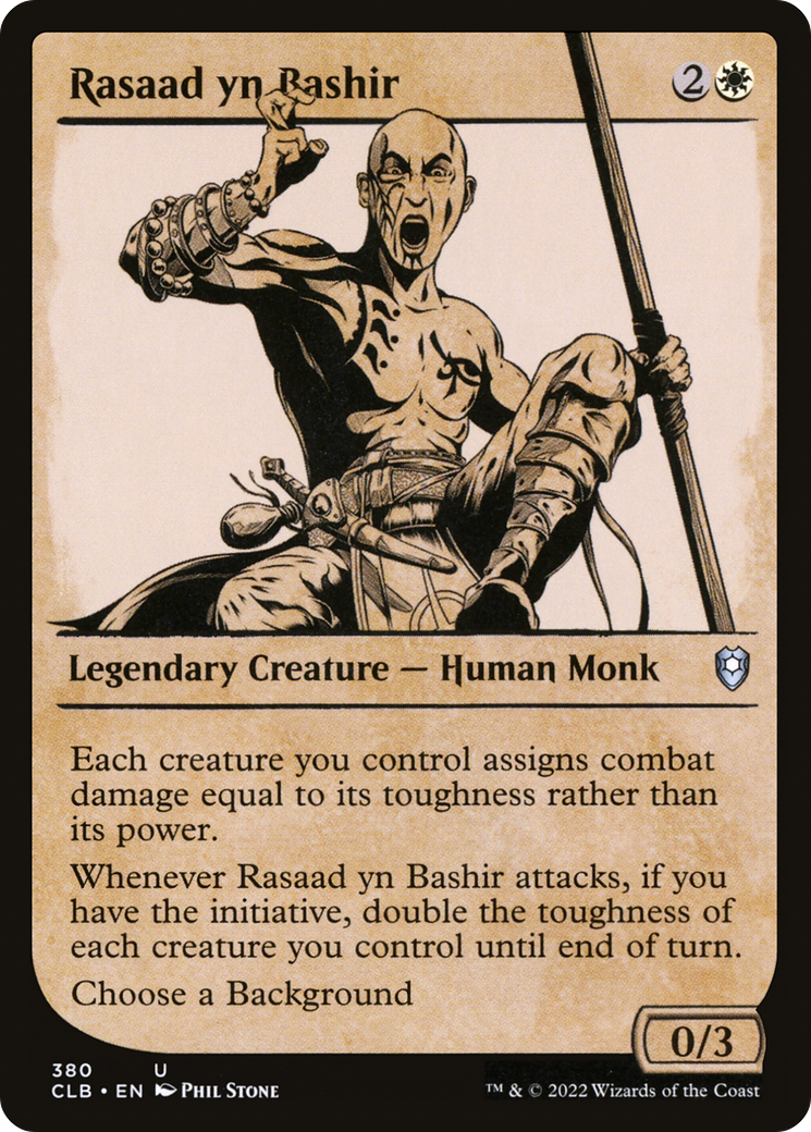 Rasaad yn Bashir (Showcase) (CLB-380) - Commander Legends: Battle for Baldur's Gate: (Showcase)