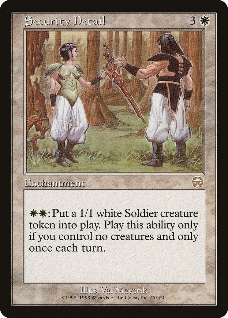 Security Detail (MMQ-047) - Mercadian Masques Foil