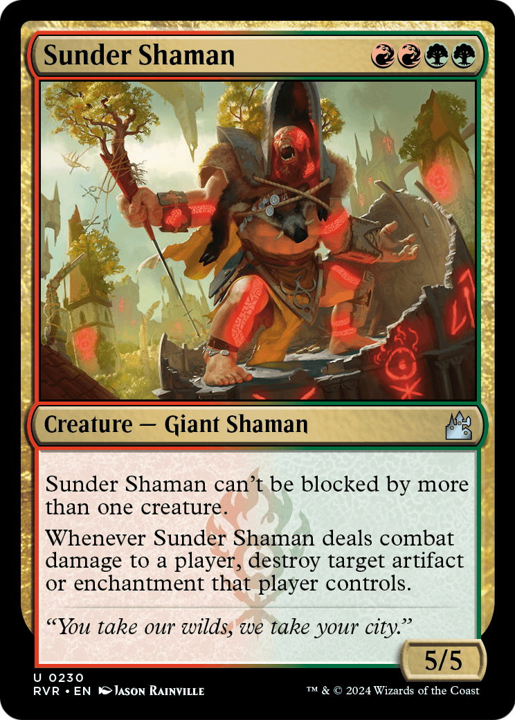 Sunder Shaman (RVR-230) - Ravnica Remastered