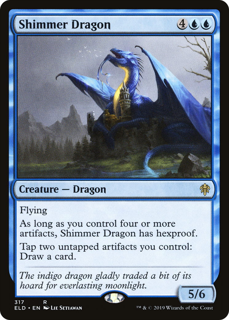 Shimmer Dragon (ELD-317) - Throne of Eldraine
