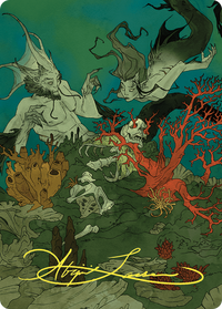 Curiosity // Curiosity (AWOE-065) - Wilds of Eldraine Art Series (Borderless) Foil
