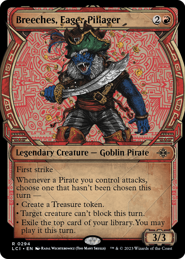 Breeches, Eager Pillager (Showcase) (LCI-294) - The Lost Caverns of Ixalan: (Showcase)