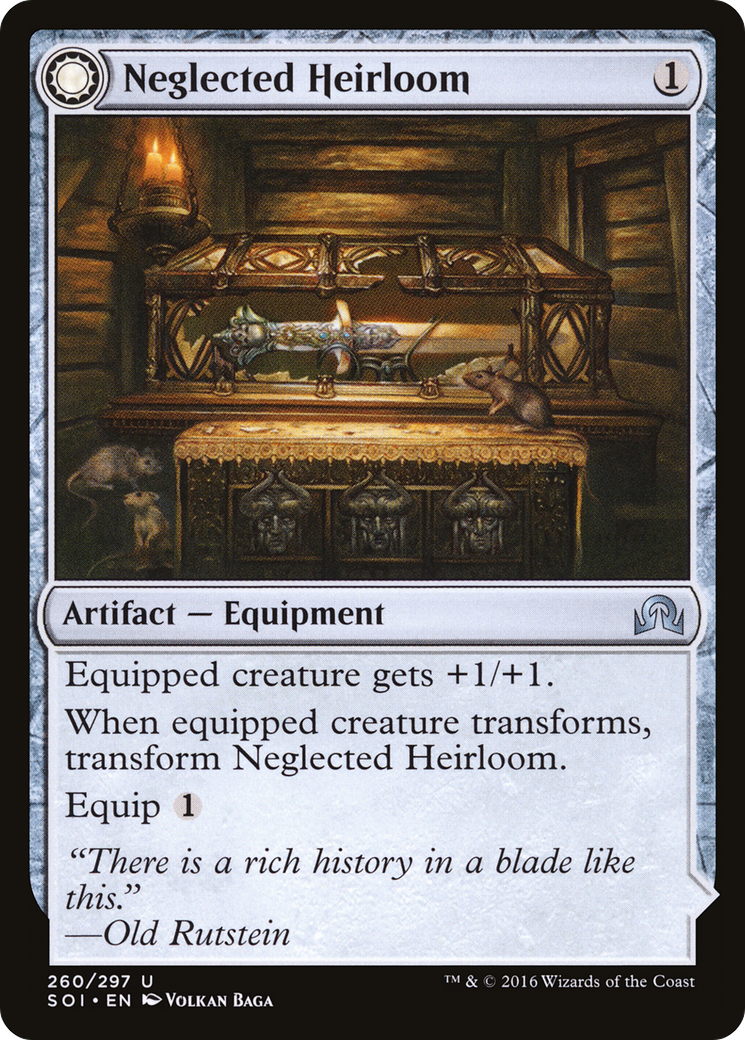 Neglected Heirloom (SOI-260) - Shadows over Innistrad: (Double Faced Transform) Foil