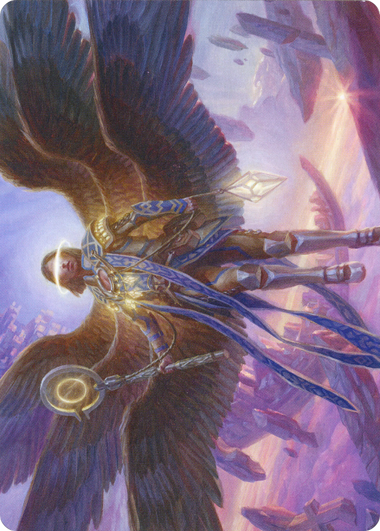 Angel of Destiny // Angel of Destiny (AZNR-037) - Zendikar Rising Art Series (Borderless) Foil