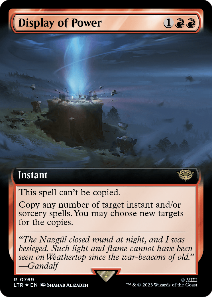 Display of Power (Extended Art) (Surge Foil) (LTR-769) - The Lord of the Rings: Tales of Middle-earth: (Extended Art) Foil