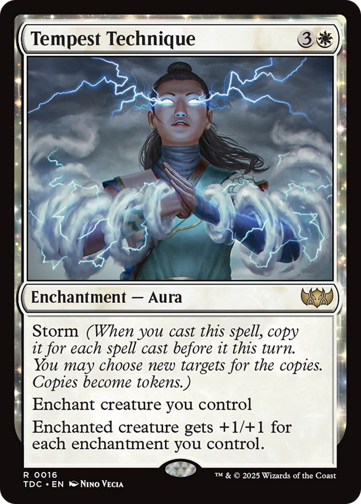 Tempest Technique (TDC-016) - Commander: Tarkir: Dragonstorm: (enchantment)