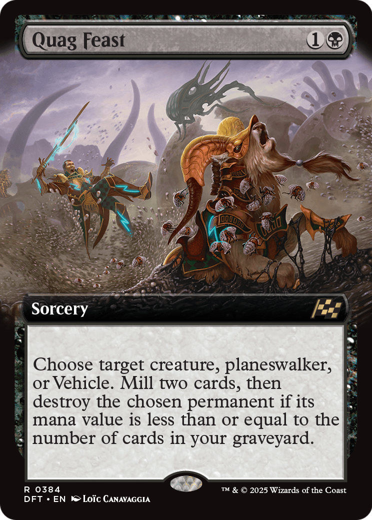 Quag Feast (Extended Art) (DFT-384) - Aetherdrift: (Extended Art) Foil