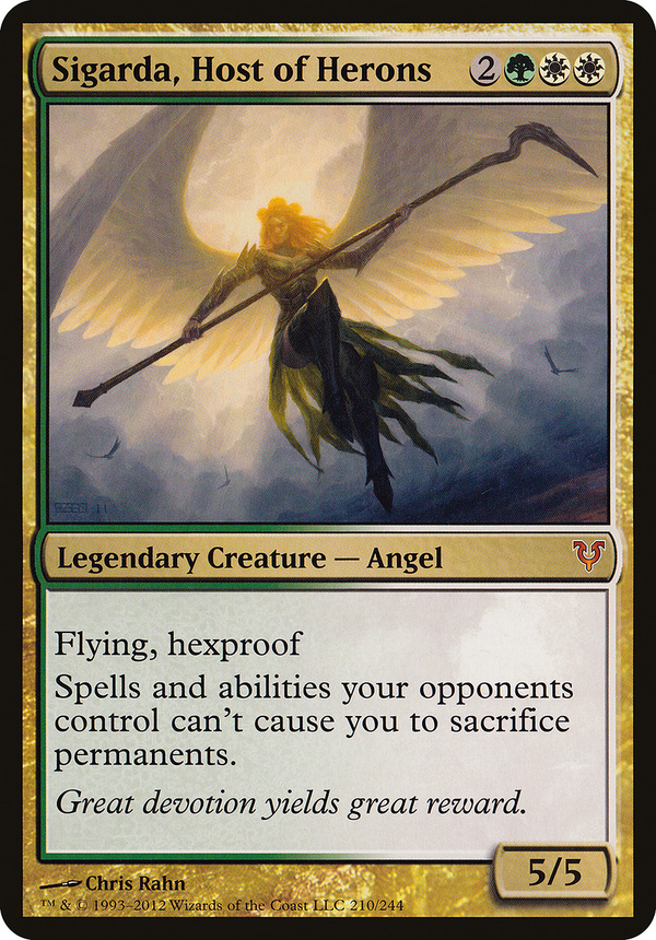 Sigarda, Host of Herons (Avacyn Restored) (OVER-210) - Open the Helvault