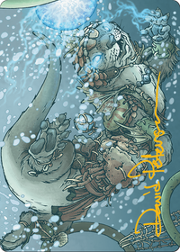 Kitsa, Otterball Elite // Kitsa, Otterball Elite (ABLB-042) - Bloomburrow Art Series (Borderless) Foil