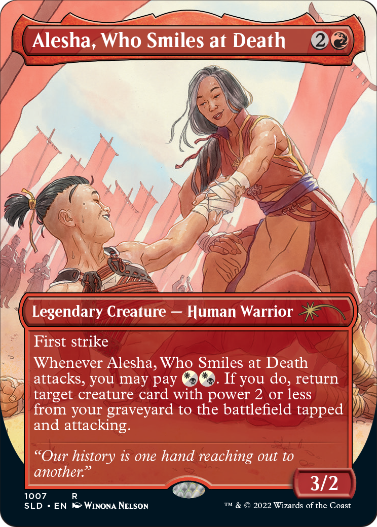 Alesha, Who Smiles at Death (SLD-1007) - Secret Lair Drop (Borderless) Foil