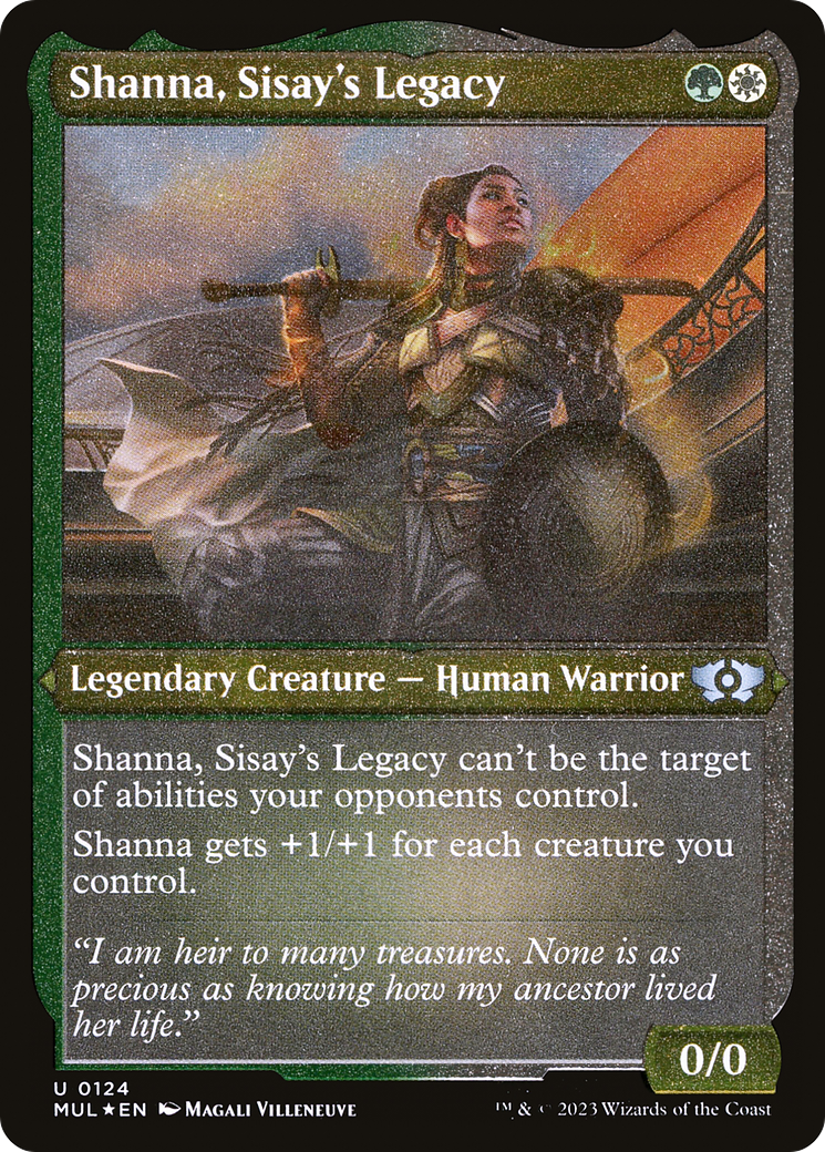 Shanna, Sisay's Legacy (Foil Etched) (MUL-124) - Multiverse Legends Foil