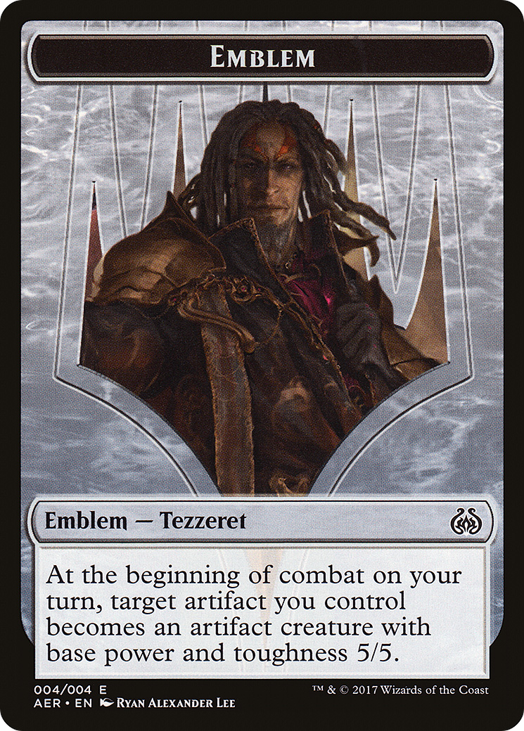 Emblem - Tezzeret the Schemer (AER-004) - Aether Revolt Tokens Foil