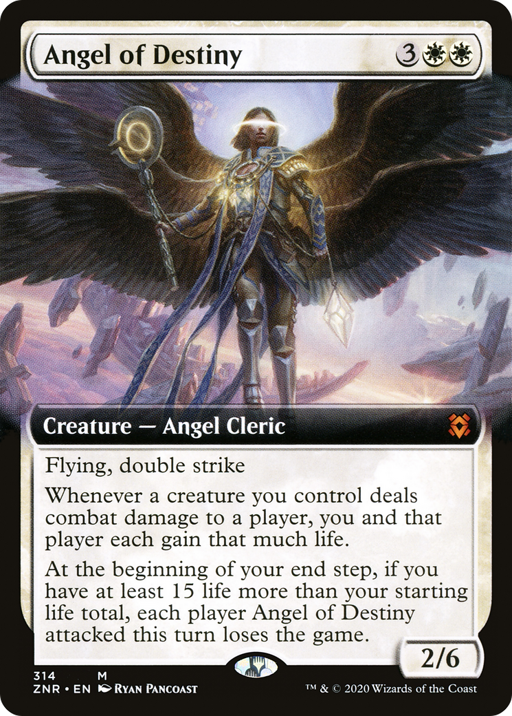 Angel of Destiny (Extended Art) (ZNR-314) - Zendikar Rising: (Extended Art)