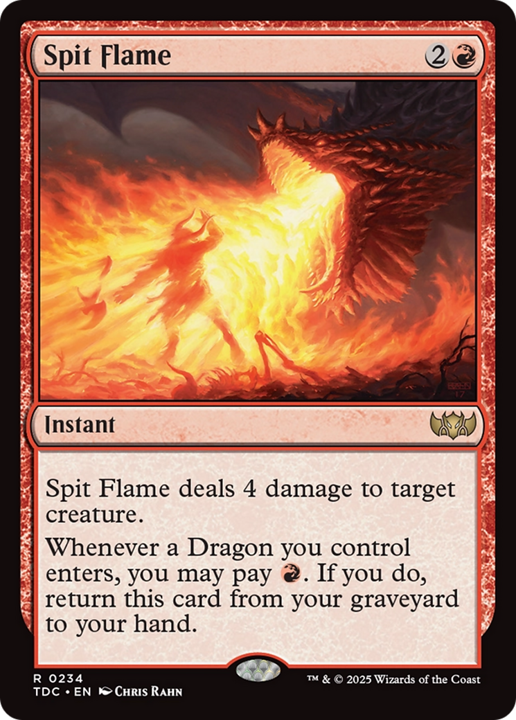Spit Flame (TDC-234) - Commander: Tarkir: Dragonstorm