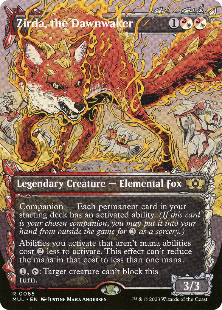 Zirda, the Dawnwaker (MUL-065) - Multiverse Legends: (Showcase) (Borderless) Foil