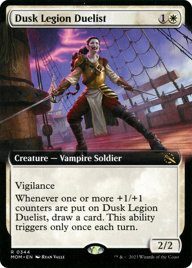 Dusk Legion Duelist (Extended Art) (MOM-344) - March of the Machine: (Extended Art) Foil