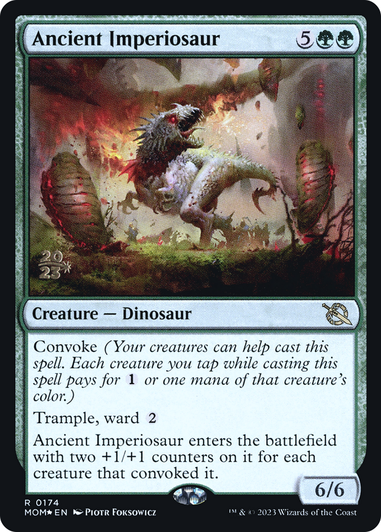 Ancient Imperiosaur (PRE-174) - March of the Machine Promos Foil