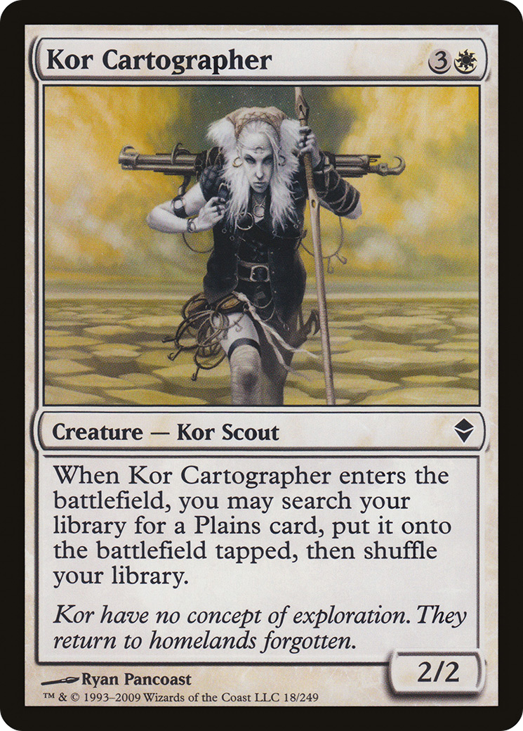 Kor Cartographer (ZEN-018) - Zendikar Foil