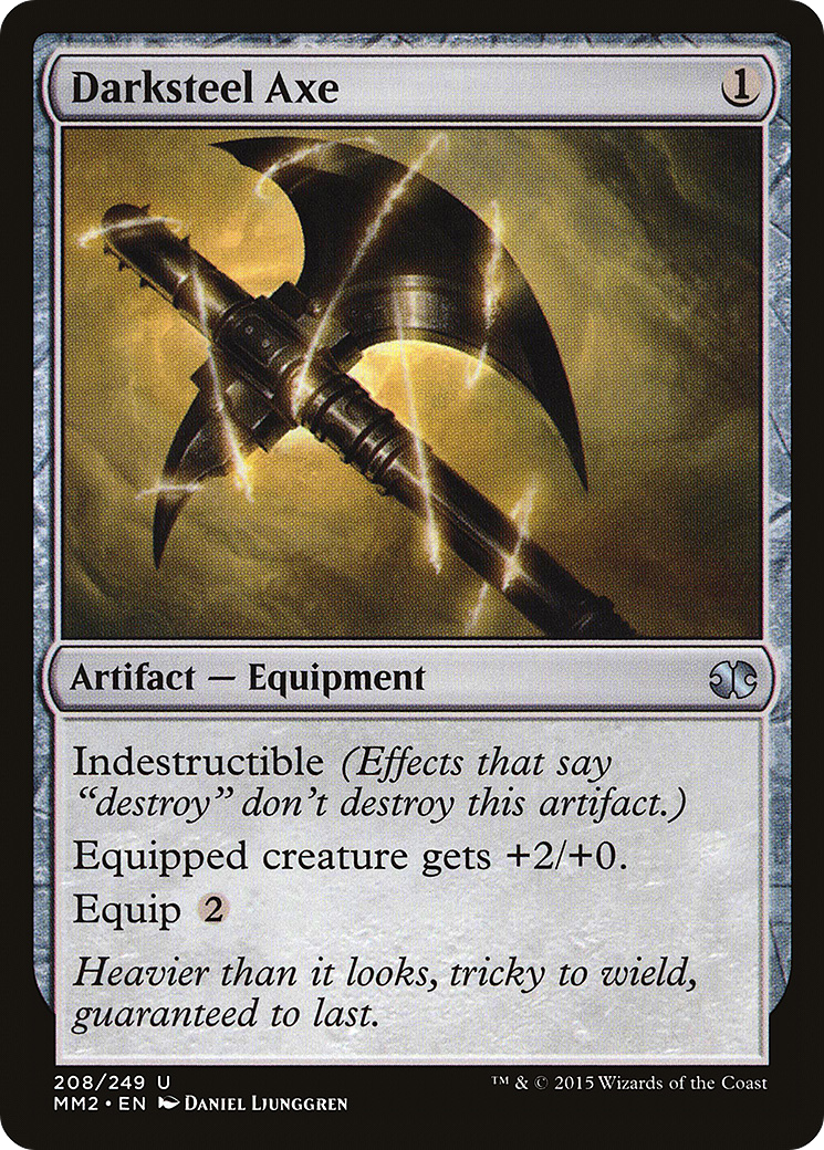 Darksteel Axe (MM2-208) - Modern Masters 2015 Foil