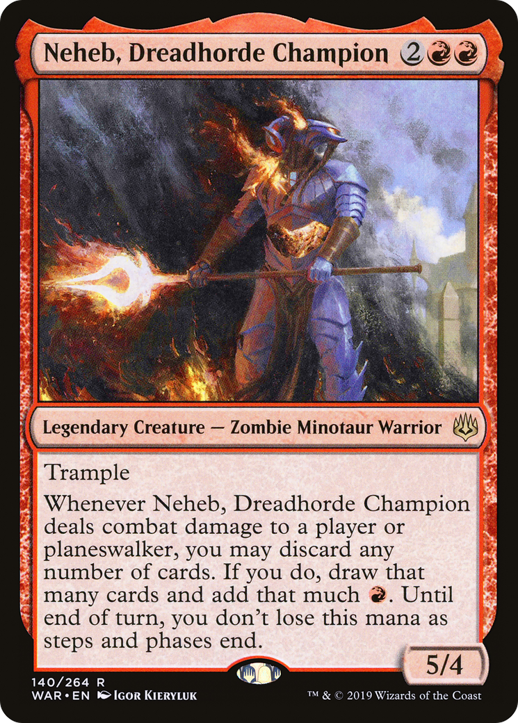 Neheb, Dreadhorde Champion (WAR-140) - War of the Spark Foil