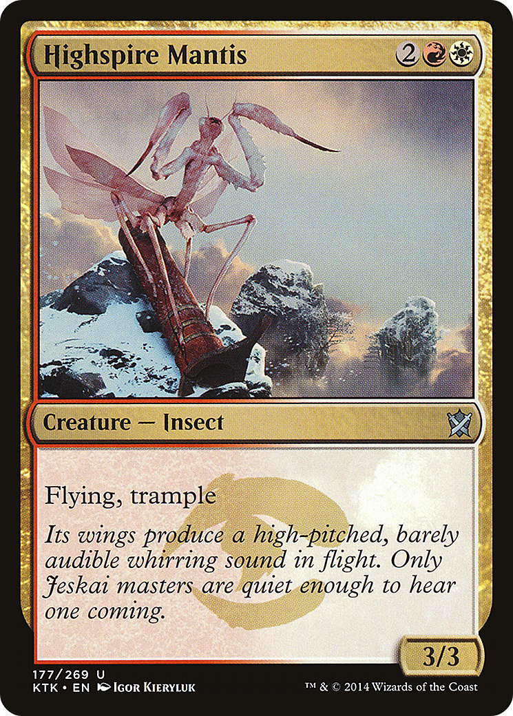 Highspire Mantis (KTK-177) - Khans of Tarkir Foil