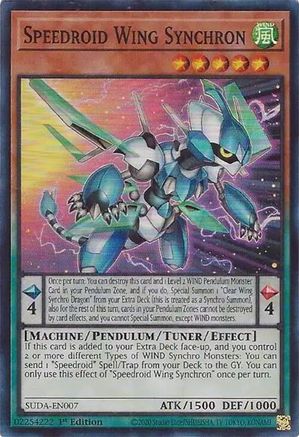 Speedroid Wing Synchron (SUDA-EN007) - Supreme Darkness 1st Edition