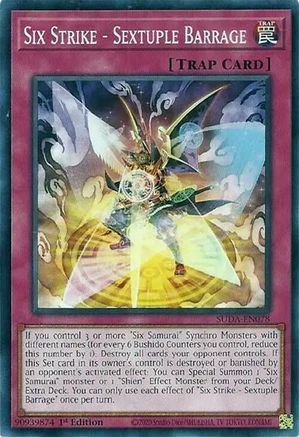 Six Strike - Sextuple Barrage (SUDA-EN078) - Supreme Darkness 1st Edition