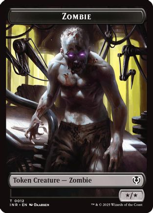 Zombie (0011) // Zombie (0012) Double-Sided Token (INR-11 // 12) - Innistrad Remastered Foil