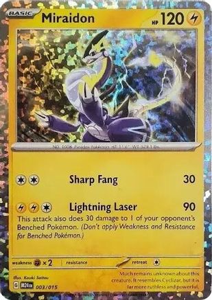 Miraidon 003 - Holofoil McDonalds Promos 2024 - Promo