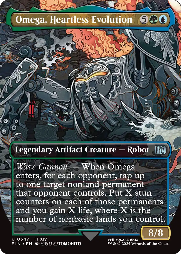 Omega, Heartless Evolution (Borderless) (FIN-347) - FINAL FANTASY Foil