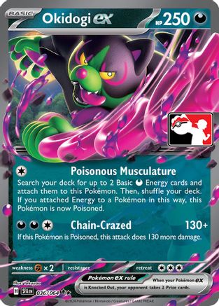 Okidogi ex 036/064 - Holofoil Prize Pack Series Cards - Double Rare